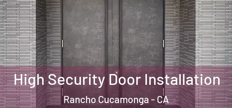 High Security Door Installation Rancho Cucamonga - CA